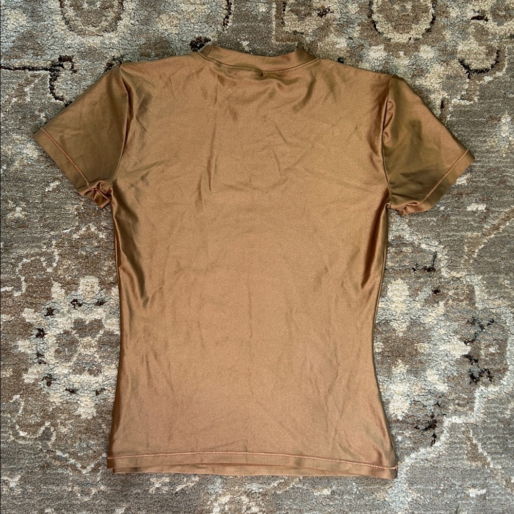 SKIMS Shine Jersey Tee in Sienna - Picture 2 of 3